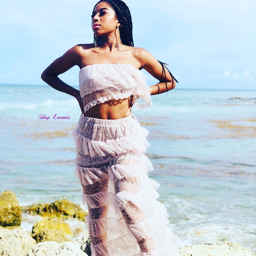 Lace skirt set